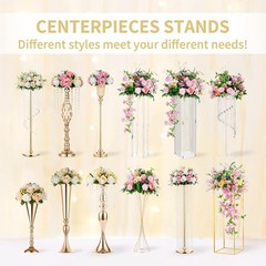 Dusty Blue & White Floral Centerpieces for Weddings and Party Table Decor
