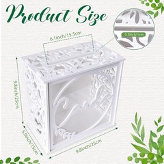 Wedding invitation box, wedding banquet, PVC material, with acrylic window
