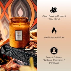 Voluspa Baltic Amber Candle 18 Oz Coconut Wax Blend Scented Candles For Home
