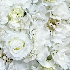 12x Artificial Flower Wall Panel Wedding Event Party Backdrop Flower Wall Panel