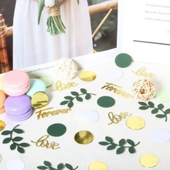 Greenery Wedding Table Confetti,Bridal Shower Decorations,Sage Green Love Con…