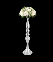 10 Pcs 19.7″ Silver Wedding Centerpiece Flower Vases Mermaid Design Tall Table