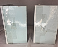 Wedding Toasting Champagne Glasses – Etched Mother & Father of Groom 1980