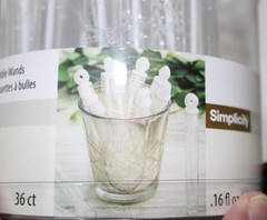 NIB 2X Simplicity White Wedding Bubble Wands Total 72 Count