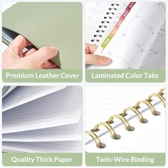 Planner 2026-2027, Academic Planner 8.5″x11″ (Jul 2026-Jun 2027) olive green