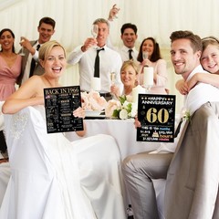 Joycard 60th Anniversary Card for Women Men, Diamond Wedding Card for Wife Hu…