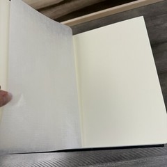 Pottery Barn Leather Bound Photo Album Book Medium Navy Blue NIB