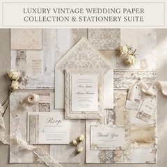 Wedding Scrapbook Paper 12×12, 24 Sheets Double-Sided Decorative A-Wedding