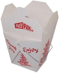Pack of 15 Chinese Take Out Boxes PAGODA 8 Oz / Half Pint Party Favor and Food P