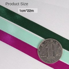 1cm Wedding Birthday Party Decorative Satin Ribbons White Blue Pink Purple Green