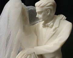 Vintage 1997 Roman Inc Millennium Wedding Series Cake Topper Figurine #43991