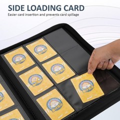 Trading Card Binder 9 Pocket Zipper Fvxldcz Pu Cover Card Collection Binder 540