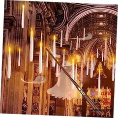 Floating Candles, 20PCs Floating Candle with Wand, Magic Hanging Candles