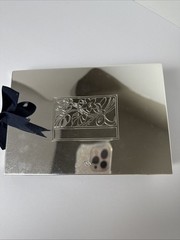 Lenox Our Wedding Silver Plated 4″ x 6″ Photo Album Holds 80 Pictures READ