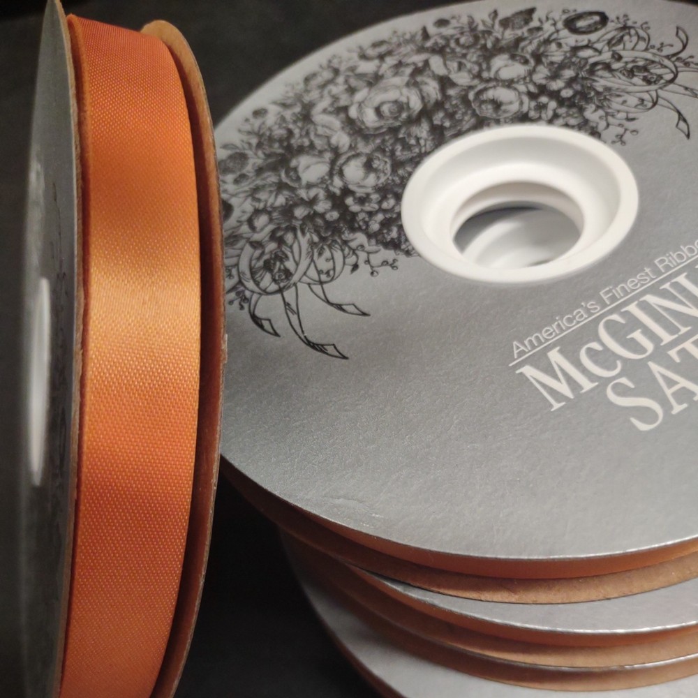 #3 McGinley Satin, Gold, 100 Yard Acetate Ribbon 9/16″ for Corsages & Events
