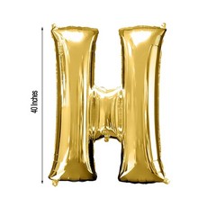 40″ GOLD Letter H Mylar Foil Balloon 1 pc Party BackDrop Decorations Supply
