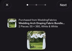 Wedding Drapery X6 Pieces (4 24 Foot Pieces, 2 30 Foot Pieces