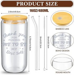 16 Set Thank You Gifts Employee Appreciation 16 oz Can Shaped Beer…
