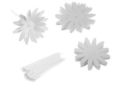 Wilton 120-1177 Dimensional Pointed Flower Cake Side Picks, 24 Count (2 X 12)