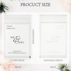 Pcs Wedding Confetti Bags Throw Some Love Petal Toss 1 count (Pack of 50) 50