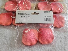 Vintage Beistle Silk ‘n Rose Petals Coral Pink 60-2″ Per Package #540