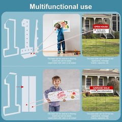 Multifunctional 4FT Marquee Numbers, corrugated plastic board, Quick Assembly…