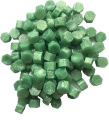 Shimmering Green Sealing Wax Beads (approx 250) for Envelopes & Invitations