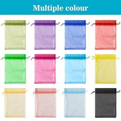 120PCS Organza Bags 4»x6» – Muticolor Small 1 Count (Pack of 120) Multicolor