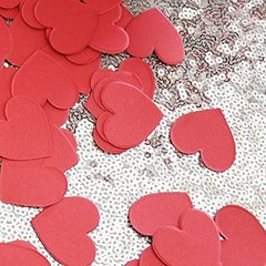 Hot Red Heart Confetti Wedding Birthday Party Favors Love Theme Table Scatter