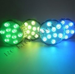 LED Light Puck or Pod Remote Control LED Submersible Lights – 4 pc w/ remotes