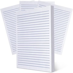 Yeaqee 100 Sheets Raised Lines Paper for Handwriting Portrait white
