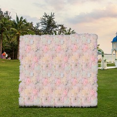 6 PCS Flower Wall Panel Floral Backdrop Flower Wall Decoration Wedding Party