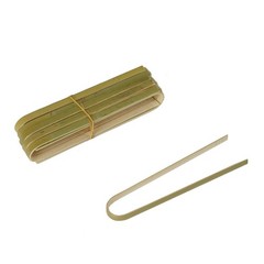 50 pcs 6″ long Natural Bamboo Food Serving Tongs Wedding Disposable Tableware