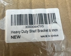 6 Pieces 8″ Inches Shelf Bracket, Heavy Duty Floating Thick and 160 lb.