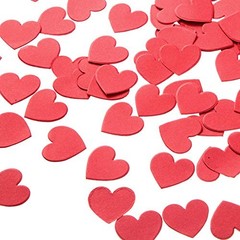Hot Red Heart Confetti Wedding Birthday Party Favors Love Theme Table Scatter