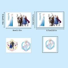 100Sheets 5 * 5 Disney Frozen Temporary Tattoos Birthday Themed Party Supplie…