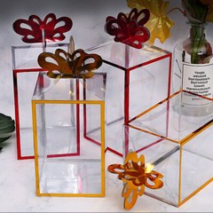 10X Clear PVC Cases Wedding Party Favor Gift Candy Display Boxes Transparent DIY