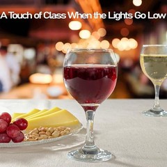 Wine Glasses Set of 10 oz Premium Clear Glass Goblets – Elegant Glassware for 6