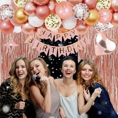 33rd Rose Gold Birthday Party Decorations for Women, Rose Gold Happy Birthday…