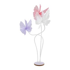 White& Pink& Purple Giant 3-head Artificial Butterfly Wedding Decoration