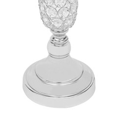 2 pcs Silver Wedding Table Crystal Flower Stand For Anniversary Ceremony Party