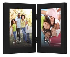 Americanflat Hinged 5×7 Picture Frame with Shatter-Resistant Glass – Double P…