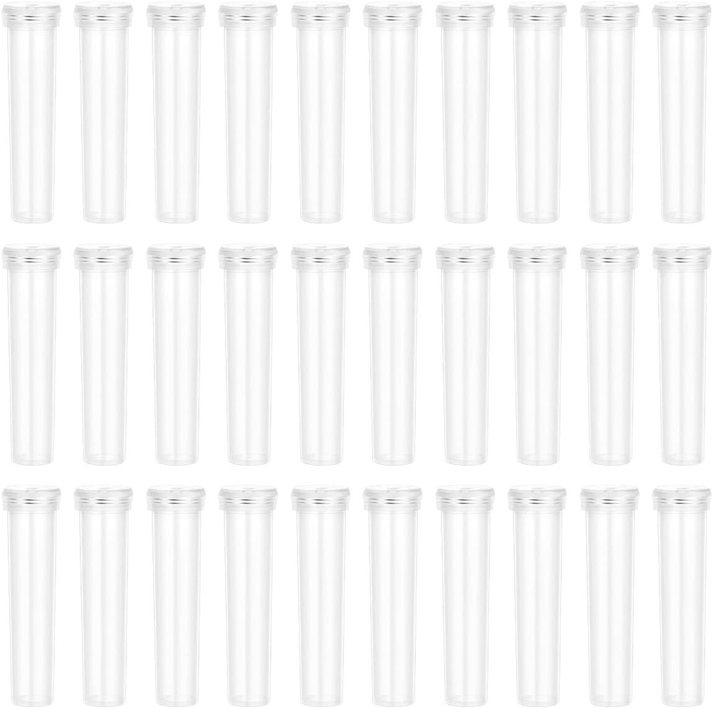 Vials for Flower Arrangements 2.8 Inch Floral Water Tubes Clear, 30 Pack