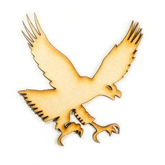 Raw MDF Wood Wooden Shape Shapes Eagle Cutout Craft Home Children Room Decor