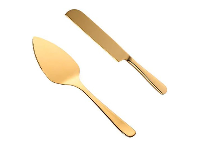 Buyer Star Cake Shovel Knife Sets, 304 Stainless Steel Gold Spatula Baking Tool