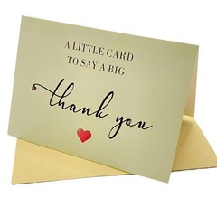 Thank You Cards with Envelopes, 25 Pack 350GSM Thick Blank Personalized Notes…
