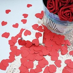 Hot Red Heart Confetti Wedding Birthday Party Favors Love Theme Table Scatter
