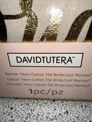 David Tutera «Here Comes the Bride» / «Just Married» Wedding Banner Double Sided