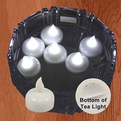 FREESH 18X Waterproof LED Floating Tealight Flameless Candle Wedding Party WHITE