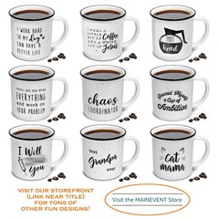 MAINEVENT Wifey Hubby Mugs Set of 2 Coffee Mug 11 Ounce, Husband Wife Gift, H…